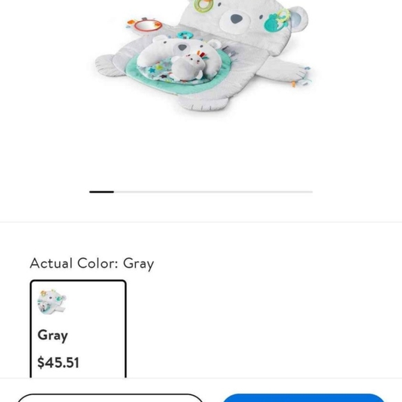 BrightStarts Tummy time prop and play mat - Picture 2 of 2